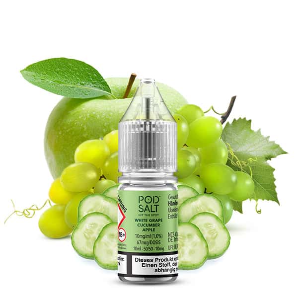 POD SALT XTRA White Grape Cucumber Apple Nikotinsalz Liquid