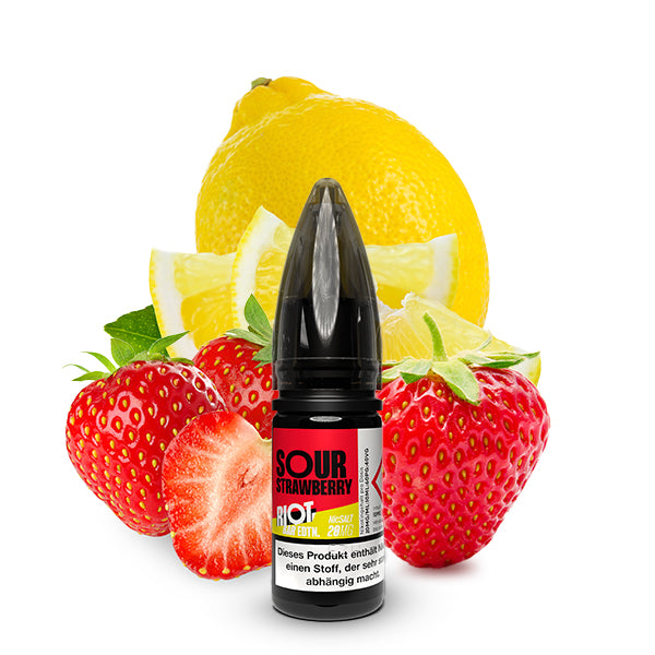 Riot Squad BAR EDTN Sour Strawberry 10ml Nikotinsalz Liquid