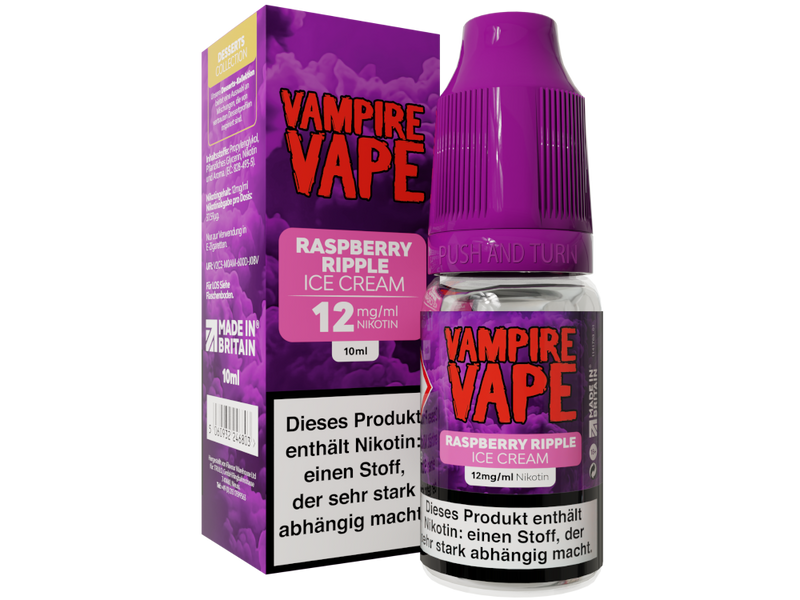 Vampire Vape Dessert Collection Raspberry Ripple Ice Cream Liquid