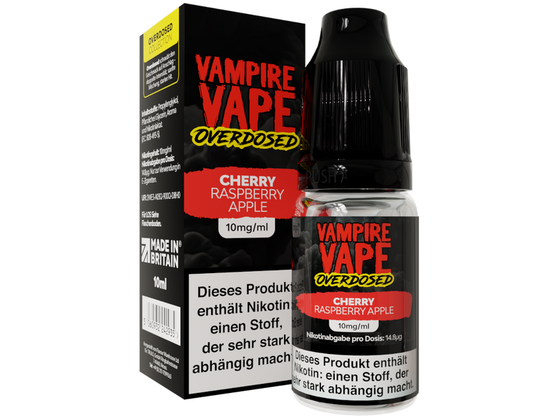 Vampire Vape Cherry Raspberry Apple Overdosed Nikotinsalz Liquid